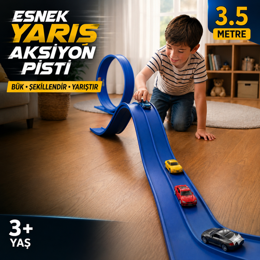 Toylupa™ Esnek Yarış Pisti