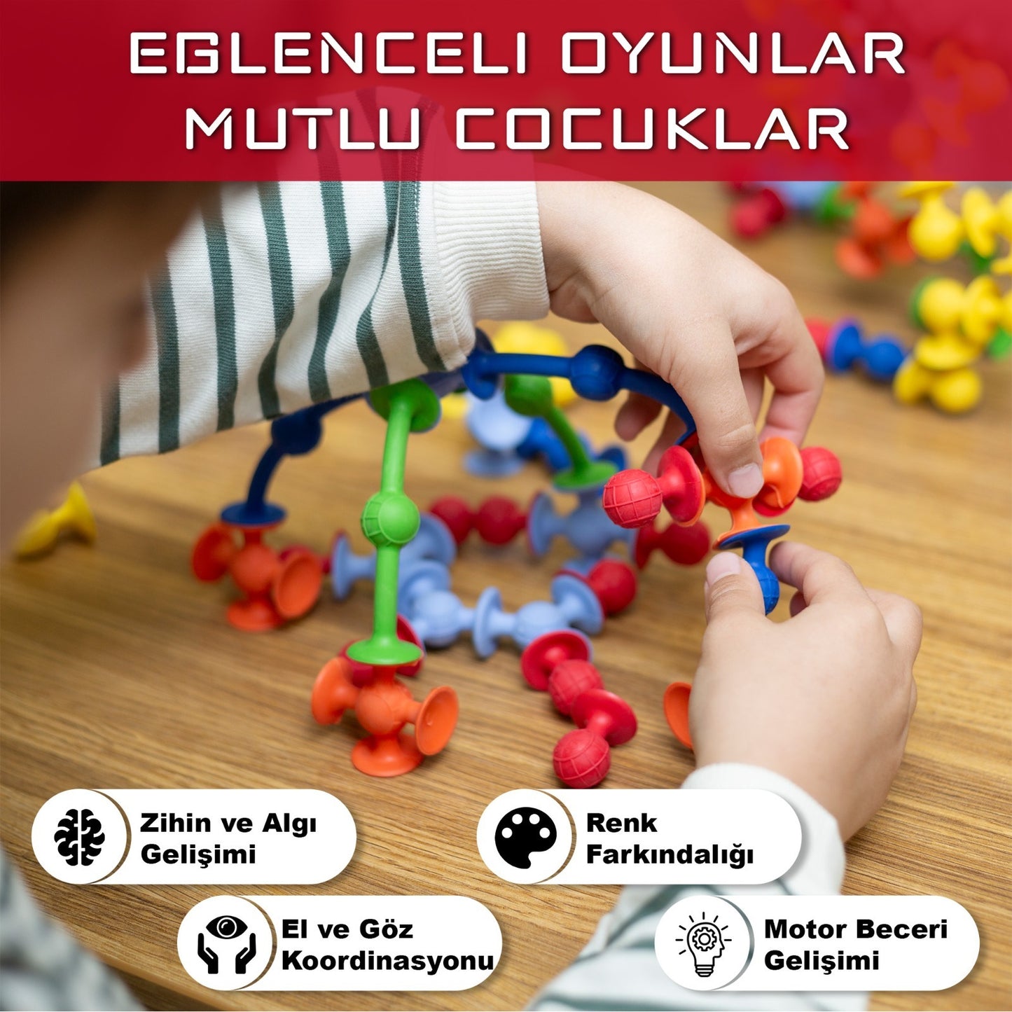 Toylupa Vakumlu Molekül Yapı Taşları 25 Parça